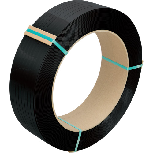 Strapping, Polyester, 1/2" W x 5800' L, Black, Manual Grade Rock Safety Industrial Ltd