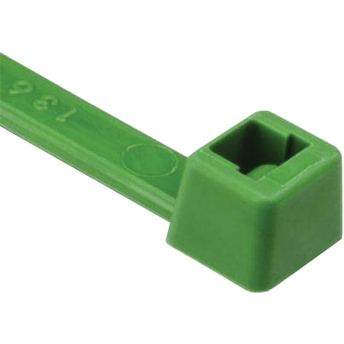T Series Cable Ties, 8" Long, 50 lbs. Tensile Strength, Green Rock Safety Industrial Ltd