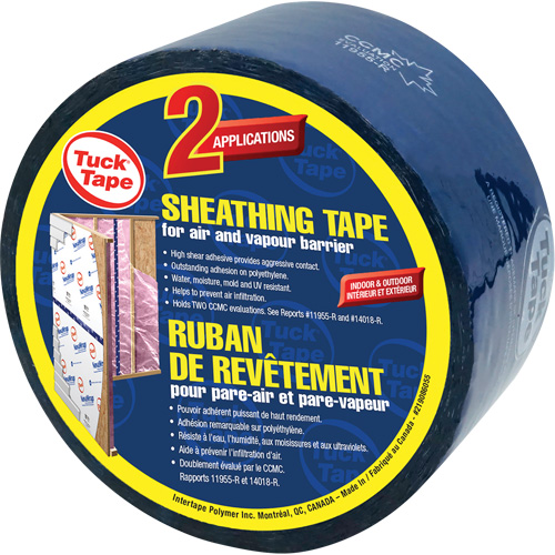 Ruban de rev&ecirc;tement pour entrepreneurs, 60 mm (2-3/8") x 0,0 m (0,0'), Bleu Rock Safety Industrial Ltd