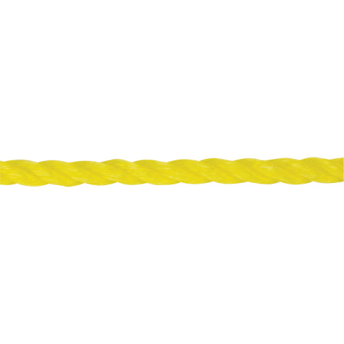 Corde jaune tress&eacute;e 1/4", Polypropyl&egrave;ne, 1300' Rock Safety Industrial Ltd