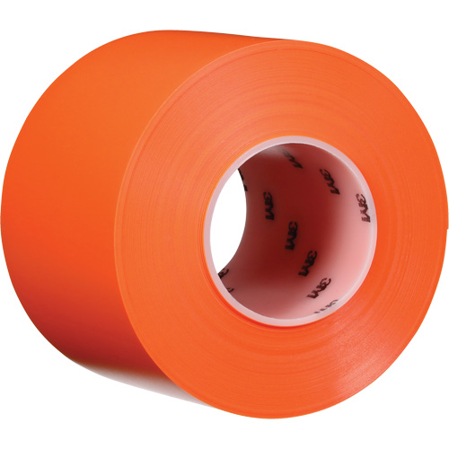 Ruban de marquage de planchers durable 971, 4" x 108', Vinyle, Orange Rock Safety Industrial Ltd
