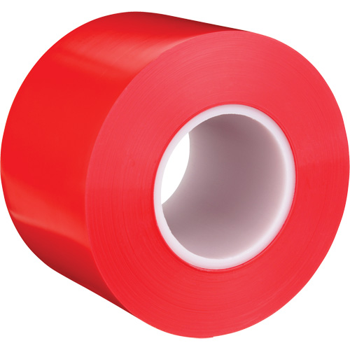Ruban de marquage de planchers durable 971, 4" x 108', Vinyle, Rouge Rock Safety Industrial Ltd