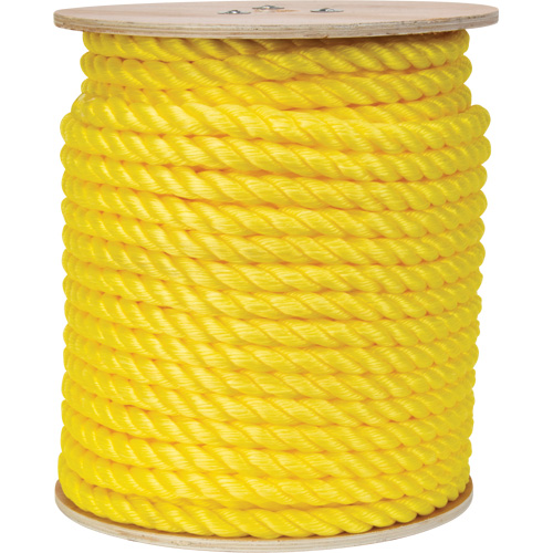 Braided Yellow Rope, Polypropylene, 300' Rock Safety Industrial Ltd