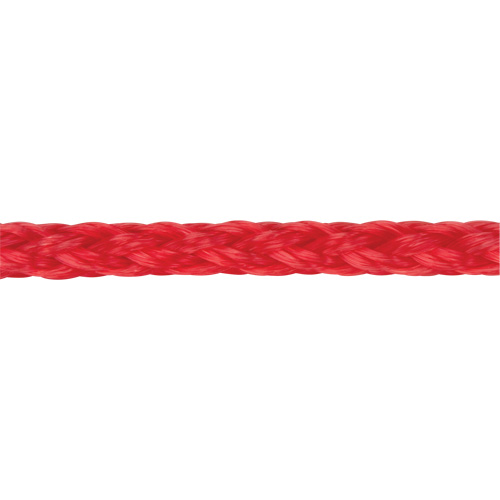 Braided Red Rope, Polypropylene, 500' Rock Safety Industrial Ltd