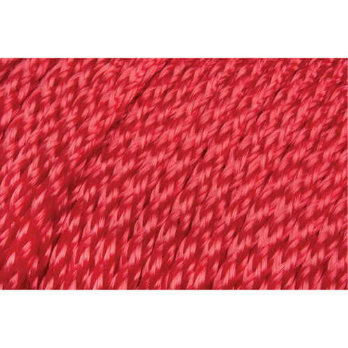 Braided Red Rope, Polypropylene, 500' Rock Safety Industrial Ltd