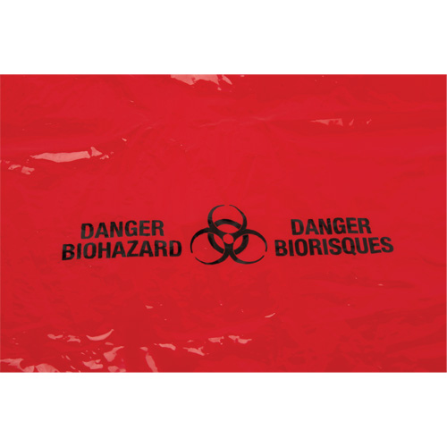 Waste Bags, Bio-Hazard, 38" L x 30" W, 2 mils Rock Safety Industrial Ltd