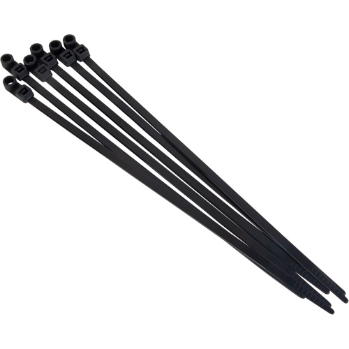 Screw-In Cable Tie, 8" Long, 50 lbs. Tensile Strength, Black Rock Safety Industrial Ltd