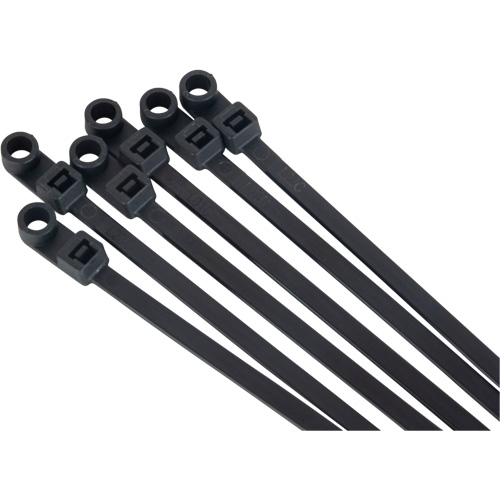 Screw-In Cable Tie, 8" Long, 50 lbs. Tensile Strength, Black Rock Safety Industrial Ltd