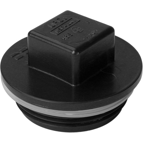 Bouchon filet&eacute;, Regard de nettoyage, 1-1/4" dia., Plastique Rock Safety Industrial Ltd