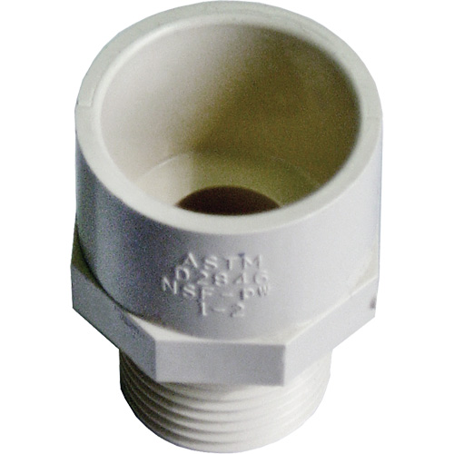Male Reducing Adapter, Hub x MPT, 1/2" x 3/4" Dia., CPVC Rock Safety Industrial Ltd