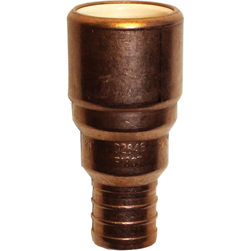 Adaptateur de tuyau, Embout femelle x PEX cannel&eacute;, 3/4" dia., Cuivre/PVC-C Rock Safety Industrial Ltd