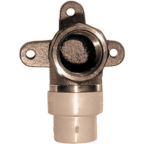 Coude applique 90° monobloc, Noeud x FPT, Laiton/PVC-C, 3/4" Rock Safety Industrial Ltd