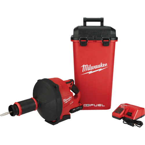 Serpentin de vidange M18 Fuel avec Cable Drive et c&acirc;ble 5/16", &eacute;lectrique, 1/4" x 50'/3/8" x 35' Rock Safety Industrial Ltd