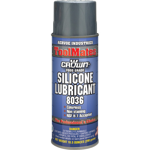 Lubrifiant &agrave; la silicone de cat&eacute;gorie alimentaire, Canette a&eacute;rosol Rock Safety Industrial Ltd
