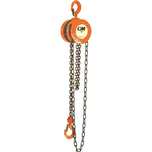 Chain Hoist, 10' Lift, 1000 lbs. (0.5 tons) Capacity, Steel Chain Rock Safety Industrial Ltd