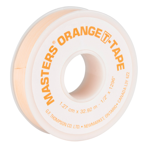 T-Tape, 1296" L x 1/2" W, Orange Rock Safety Industrial Ltd