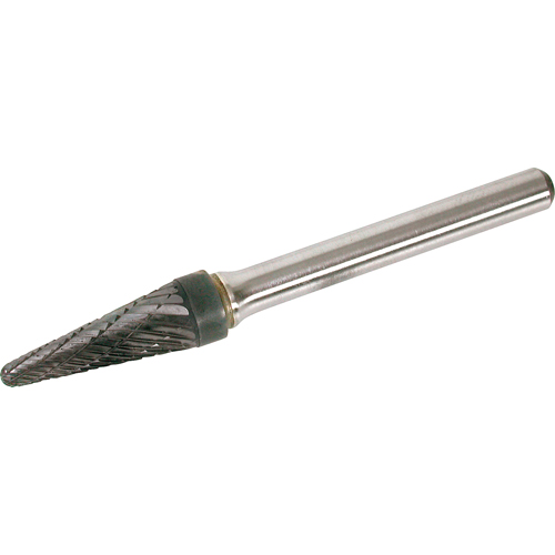 Solid Carbide Burr, SL-1, 1/4" Dia., 1/4" Shank, 5/8" Depth of Cut Rock Safety Industrial Ltd