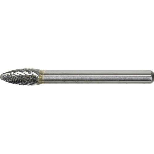 Solid Carbide Burr, SH-1, 1/4" Dia., 1/4" Shank, 5/8" Depth of Cut Rock Safety Industrial Ltd