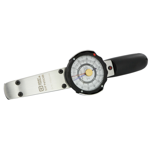 Torque Wrench with Memory Needle, Dial, 3/8" Square Drive, 0 - 50 ft-lbs. Rock Safety Industrial Ltd