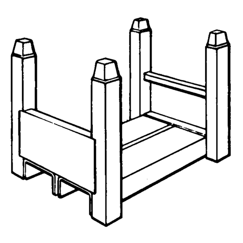 Portable Stacking Racks, 15" W x 22" D, 5600 lbs. Capacity Rock Safety Industrial Ltd