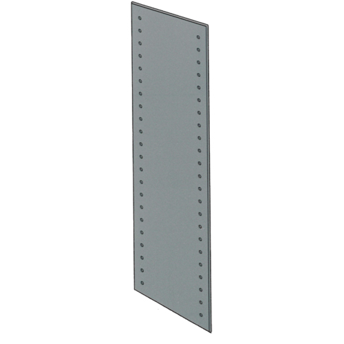 Slotted Angle End Panel, 84" H, 18" D, Galvanized Steel Rock Safety Industrial Ltd