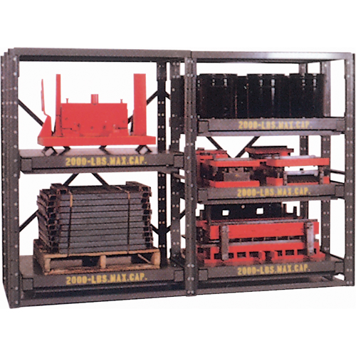 E-Z Glide Shelving, Steel, Roll Out, 2000 lbs. Capacity, 48" W x 62.5" H x 36" D Rock Safety Industrial Ltd