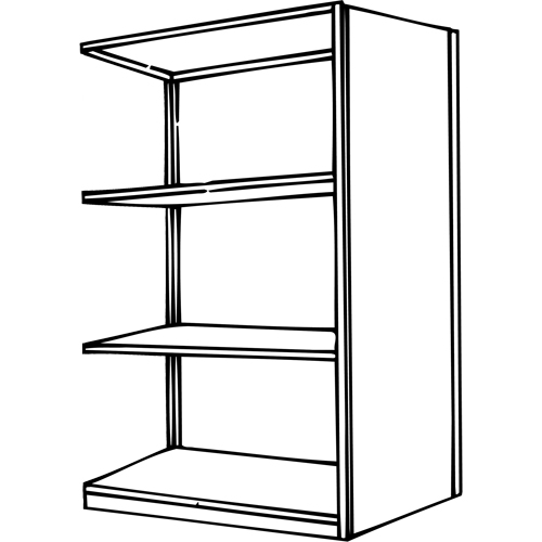 Interlok Shelving Unit, Steel, Boltless, 800 lbs. Capacity, 36" W x 76" H x 24" D Rock Safety Industrial Ltd
