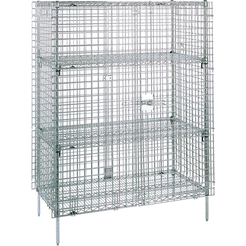 Security Carts, 4 Tiers, 38-1/2" W x 66-13/16" H x 21-1/2" D Rock Safety Industrial Ltd