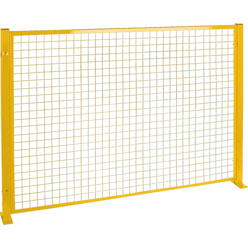Protecteur de p&eacute;rim&egrave;tre de style treillis, 4' h x 8' la, Jaune Rock Safety Industrial Ltd