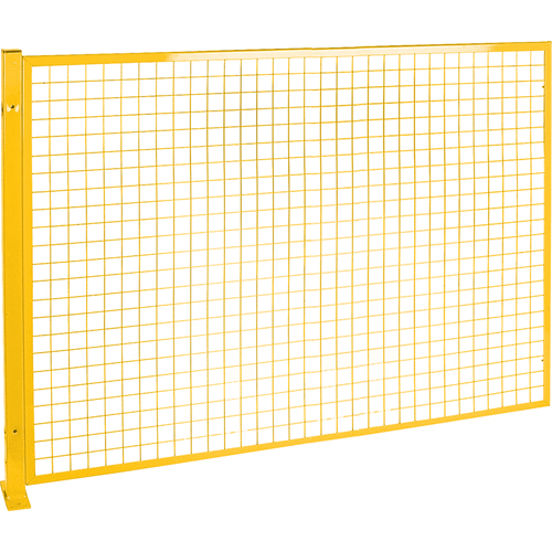 Protecteur de p&eacute;rim&egrave;tre de style treillis, 4' h x 8' la, Jaune Rock Safety Industrial Ltd