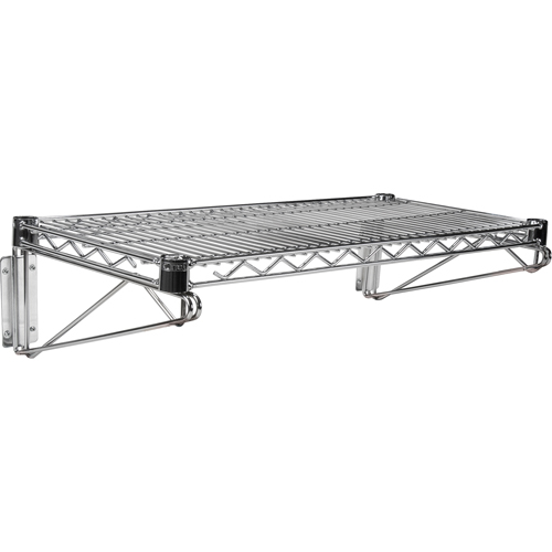 Ensemble d'&eacute;tag&egrave;re murale en treillis, Simple Support, 200 lb Capacit&eacute;, 14" p Rock Safety Industrial Ltd