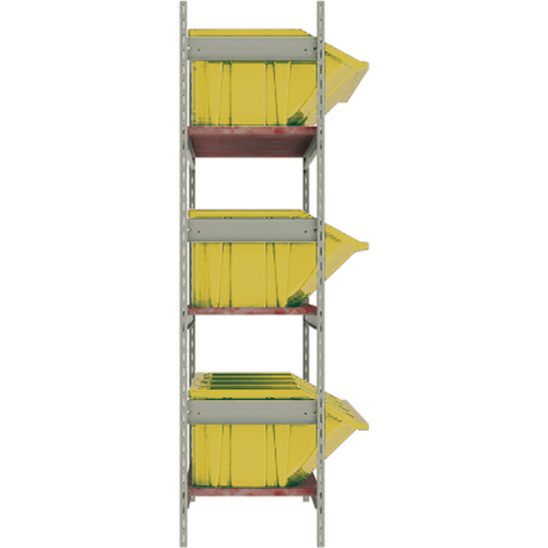 &eacute;tag&egrave;res larges avec bacs g&eacute;ants en plastique, Acier, Sans boulons, Capacit&eacute; 800 lb, 66" la x 60" h x 18" p Rock Safety Industrial Ltd