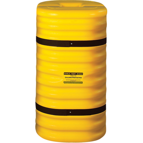 Protecteur de colonne, Ouverture int&eacute;rieure 10" x 10"/10" x 10", 24" lo x 24" la x 42" h, Jaune Rock Safety Industrial Ltd