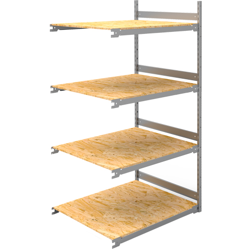 Wide Span Record Storage Shelving, Steel, 4 Shelves, 42" W x 32" D x 84" H, Add-On Kit Rock Safety Industrial Ltd