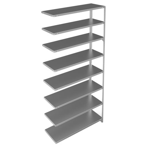 &eacute;l&eacute;ment de rayonnage, Acier galvanis&eacute;, Montant &agrave; fente, Capacit&eacute; 300 lb, 48" la x 96" h x 15" p Rock Safety Industrial Ltd