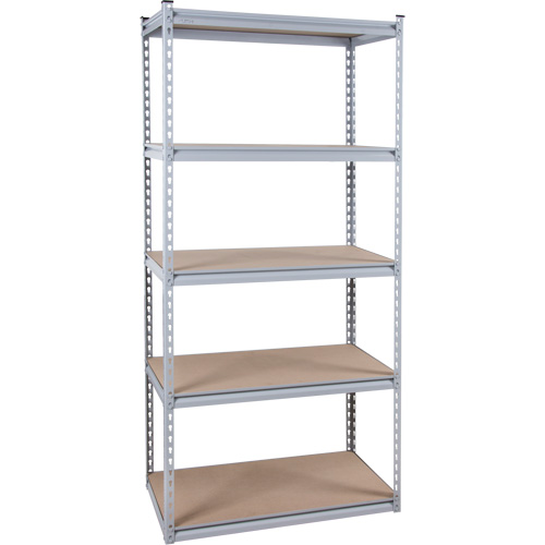Heavy-Duty Shelving, Steel, Boltless, 1200 lbs. Capacity, 36" W x 72" H x 18" D Rock Safety Industrial Ltd