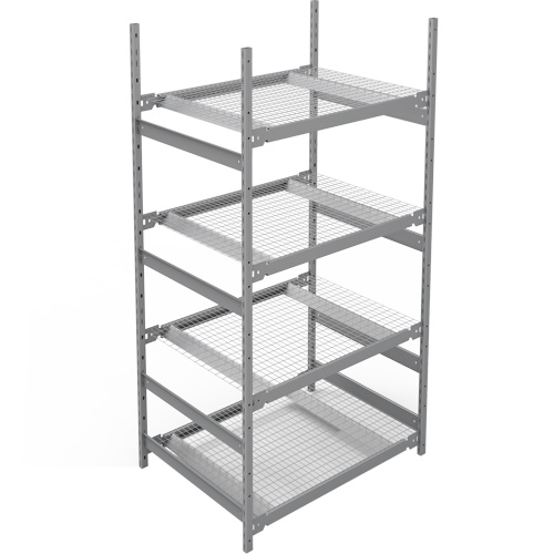 &eacute;tag&egrave;re de grande largeur, Sans boulons, Capacit&eacute; 1340 lb, 42" la x 84" h x 32" p Rock Safety Industrial Ltd
