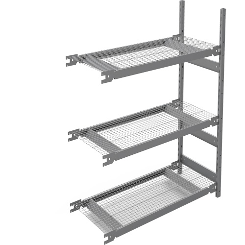 &eacute;tag&egrave;re de grande largeur, Acier, Sans boulons, Capacit&eacute; 1340 lb, 42" la x 60" h x 18" p Rock Safety Industrial Ltd
