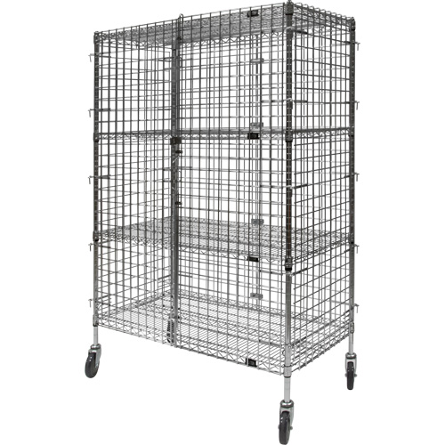 Security Cart, Chrome Plated, 48" x 69" x 24", 500 lbs. Capacity Rock Safety Industrial Ltd