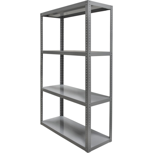 Heavy-Duty Shelving, Steel, Bolted, 3000 lbs. Capacity, 36" W x 72" H x 24" D Rock Safety Industrial Ltd