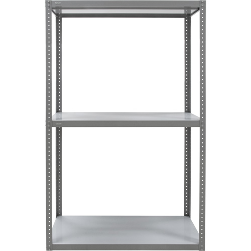 Heavy-Duty Shelving, Steel, Bolted, 3000 lbs. Capacity, 36" W x 72" H x 24" D Rock Safety Industrial Ltd