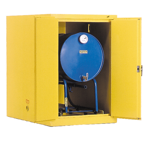 Armoires de s&eacute;curit&eacute; pour barils, Capacit&eacute; de 400 lb, Jaune Rock Safety Industrial Ltd