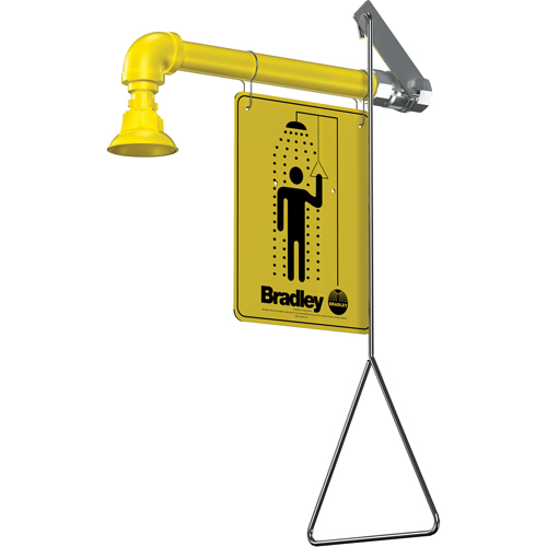 Douches d'urgence &agrave; alimentation horizontale, Montage mural Rock Safety Industrial Ltd