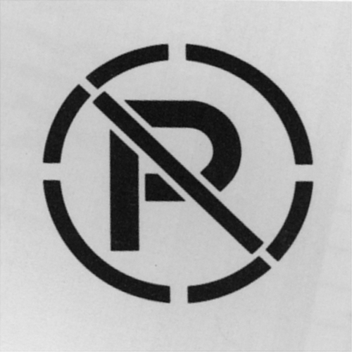 Pochoirs de symboles de s&eacute;curit&eacute;, Anglais, 15,5" x 15,5" Rock Safety Industrial Ltd