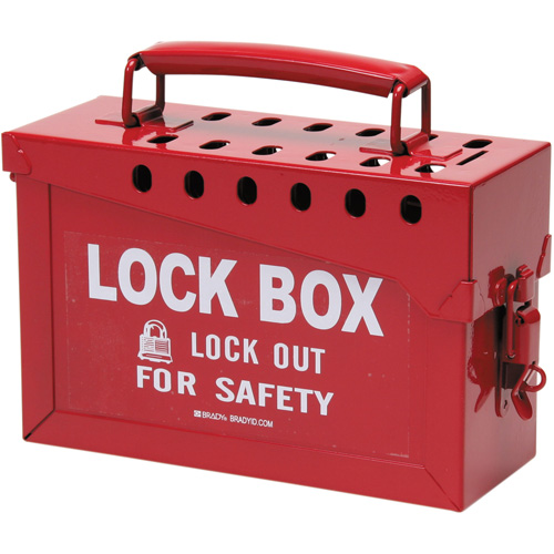 Coffret de s&eacute;curit&eacute; portatif en m&eacute;tal, Rouge Rock Safety Industrial Ltd