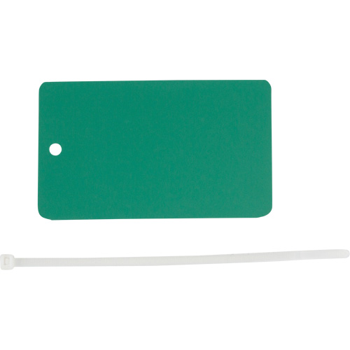&eacute;tiquette vierge inscriptible, M&eacute;tal, 3" la x 5" h Rock Safety Industrial Ltd