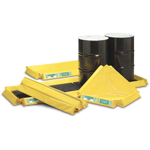 Postes de travail flexibles Spillpal sans grille, Capacit&eacute; 44 gal. US, 6' la x 4' lo x 3" h, Paroi en mousse Rock Safety Industrial Ltd