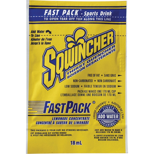Sqwincher&reg; Boisson de r&eacute;hydratation Fast Pack, Emballage-portion, Limonade Rock Safety Industrial Ltd