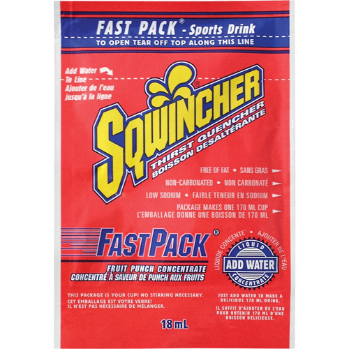 Sqwincher&reg; Boisson de r&eacute;hydratation Fast Pack, Emballage-portion, Punch aux fruits Rock Safety Industrial Ltd