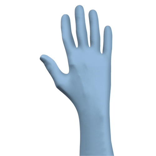 Gants jetables N-DEX, T-Grand, Nitrile, 4 mils, Sans poudre, Bleu Rock Safety Industrial Ltd